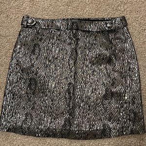 The Limited Metallic Mini Skirt